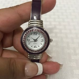 Purple & Silver Ladies Watch